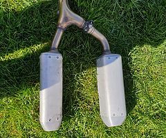 Honda crf 250 twin pipes