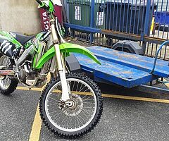 Kawasaki kx250F + Trailer
