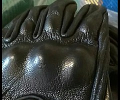 Leather motorbike gloves - Image 3/5
