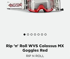 Basically new rip n roll mx goggles - Image 3/3