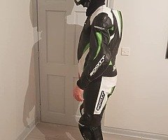 One peice Scott leather suit