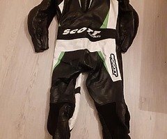 One peice Scott leather suit