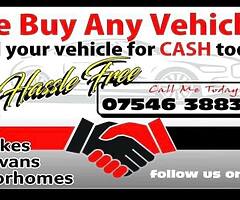 We buy any vehicles