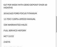 2016 Ford Focus *see www.bcautos.ie for full ad details or to apply for finance* - Image 7/10
