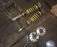 E90 coilovers and 20mm spaces with bolts