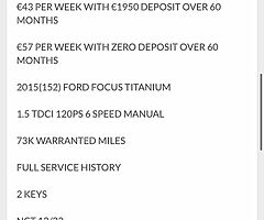 2015 Ford Focus*see www.bcautos.ie for full ad details or to apply for finance* - Image 4/10