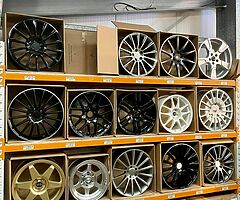 Large range of alloy wheels and tyres.