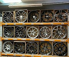 Large range of alloy wheels and tyres.
