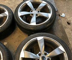 18” TTRS VW AUDI SEAT SKODA GOOD TYRES 5x112 07880705574