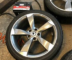 18” TTRS VW AUDI SEAT SKODA GOOD TYRES 5x112 07880705574 - Image 3/5
