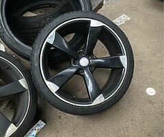 Set of 19” AUDI RS3 TTRS STYLE ALLOY WHEELS TYRES VW SEAT SKODA AUDI 07544148533