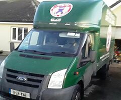 Ford transit luton new doe monday