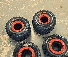 Bead lock quad rims