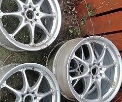 5 alloys for sale 18 7.5 all and 4x100 and 4x108 fit alloyw