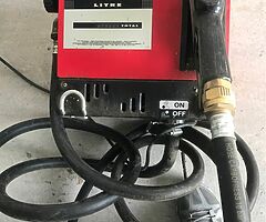 Diesel pump with meter