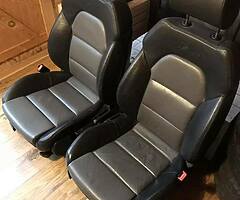 AUDI A4 BLACK/GREY 2 TONE LEATHER