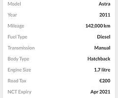 2011 Opel Astra Finance this car from €30 P/W - Image 10/10