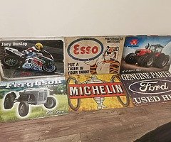 Man cave, workshop, bar, shed wall signs car, tractor, oil ect