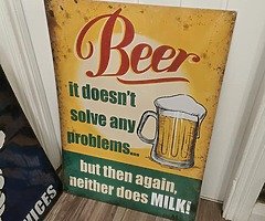 Man cave, workshop, bar, shed wall signs car, tractor, oil ect - Image 4/5