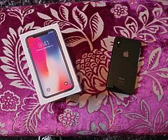 Black, Unlocked I.Phone X,  256gb