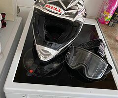Motocross helmet/ goggles