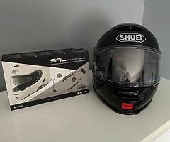 New Shoei Neotec 2 Flip Front Helmet and Sena SRL-01 Bluetooth Communication System - Image 8/9