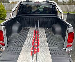 Motocross loading tray for pickup or trailer