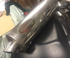 Scorpion motorbike can