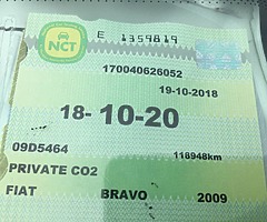 Mint 2009 Bravo 74k 1.4 test 18/10/20 - Image 8/8