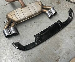 Vw golf diffuser and exhaust