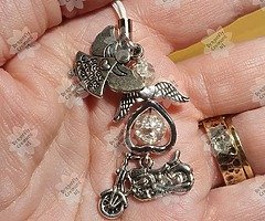 Biker Guardian Angel charm - Image 4/4