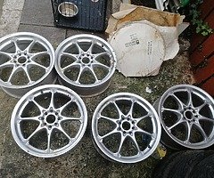 18 4x100 and 4x108 fit alloys and no tyres