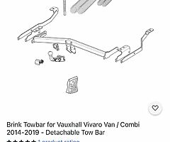 Towbar vivaro traffic