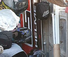 Helmet rack