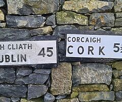 Old   road   signs   in  perfect  condition