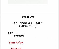 HONDA CBR HELIBAR BAR RISERS - Image 4/5