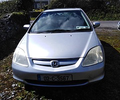 02 Honda civic 1.4 petrol manual