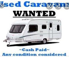 WE BUY ALL TYPES OF CARAVANS AND MOTORHOMES