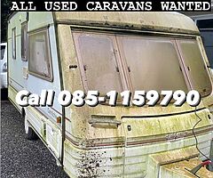 Caravans bought for cash !top money paid!