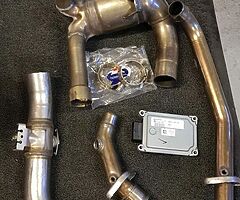 Hypermotard exhaust system and ecu