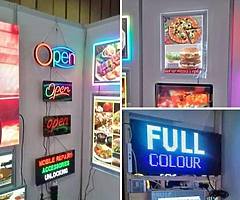 Led window signs