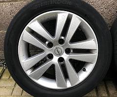 Set of original Opel 16” alloys only €100