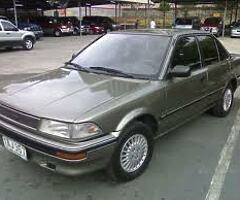 91 Toyota Corolla 1.8 Xld, Has Power steering, PARTS.