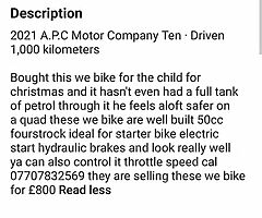 2020 A.P.C Motor Company Ten ten - Image 4/4