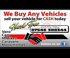 We buy any vehicles