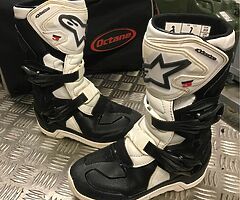 Youth motocross gear bell helmet alpinestars boots - Image 5/10