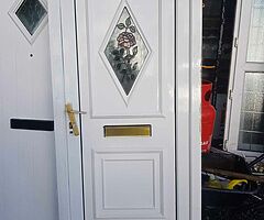 Pvc front and back doors
