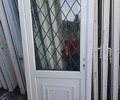 Pvc front and back doors