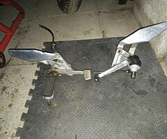 89 fzr1000 road footrests/rearsets