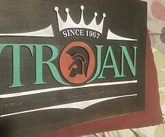 Wooden hand made Vespa Plaques Trojan